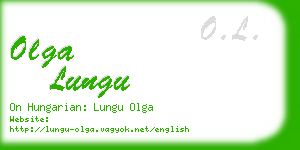 olga lungu business card